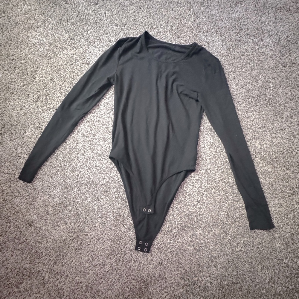 Black Long Sleeve Bodysuit